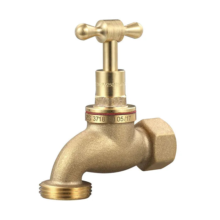 Hose Tap T Handle Rough Brass