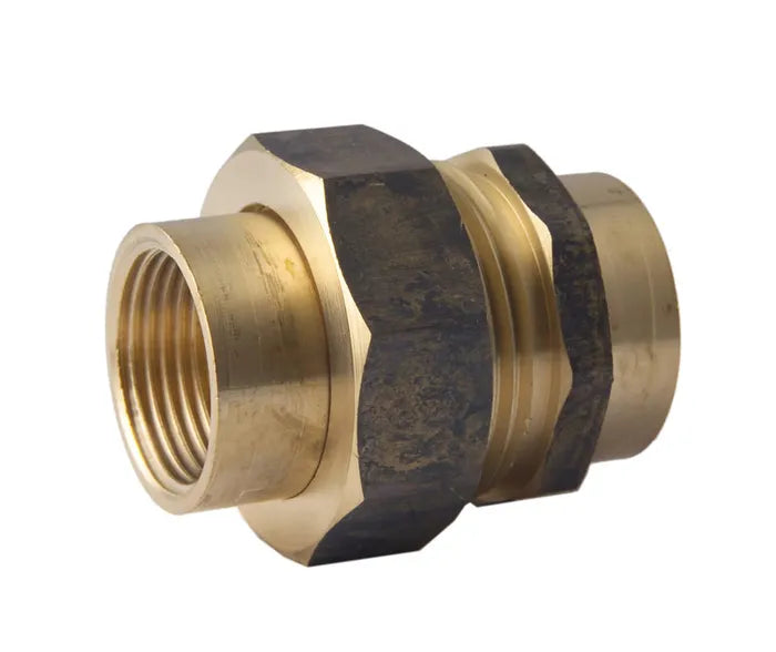 Barrel Union - Brass, FI x FI, 6mm to 50mm, Lead Free