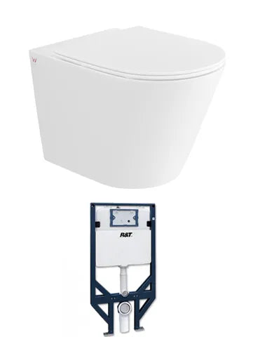 Alzano Wall Hung Pan R&T Inwall Cistern Set