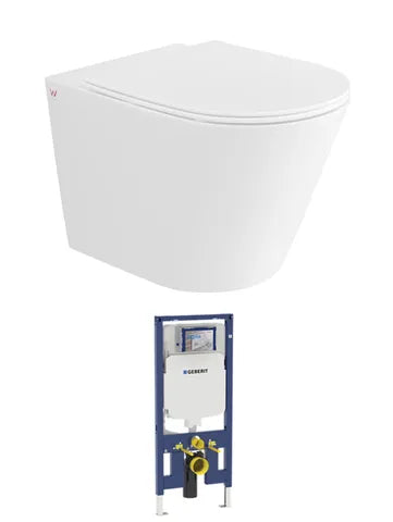 Alzano Wall Hung Pan Geberit Inwall Cistern Set