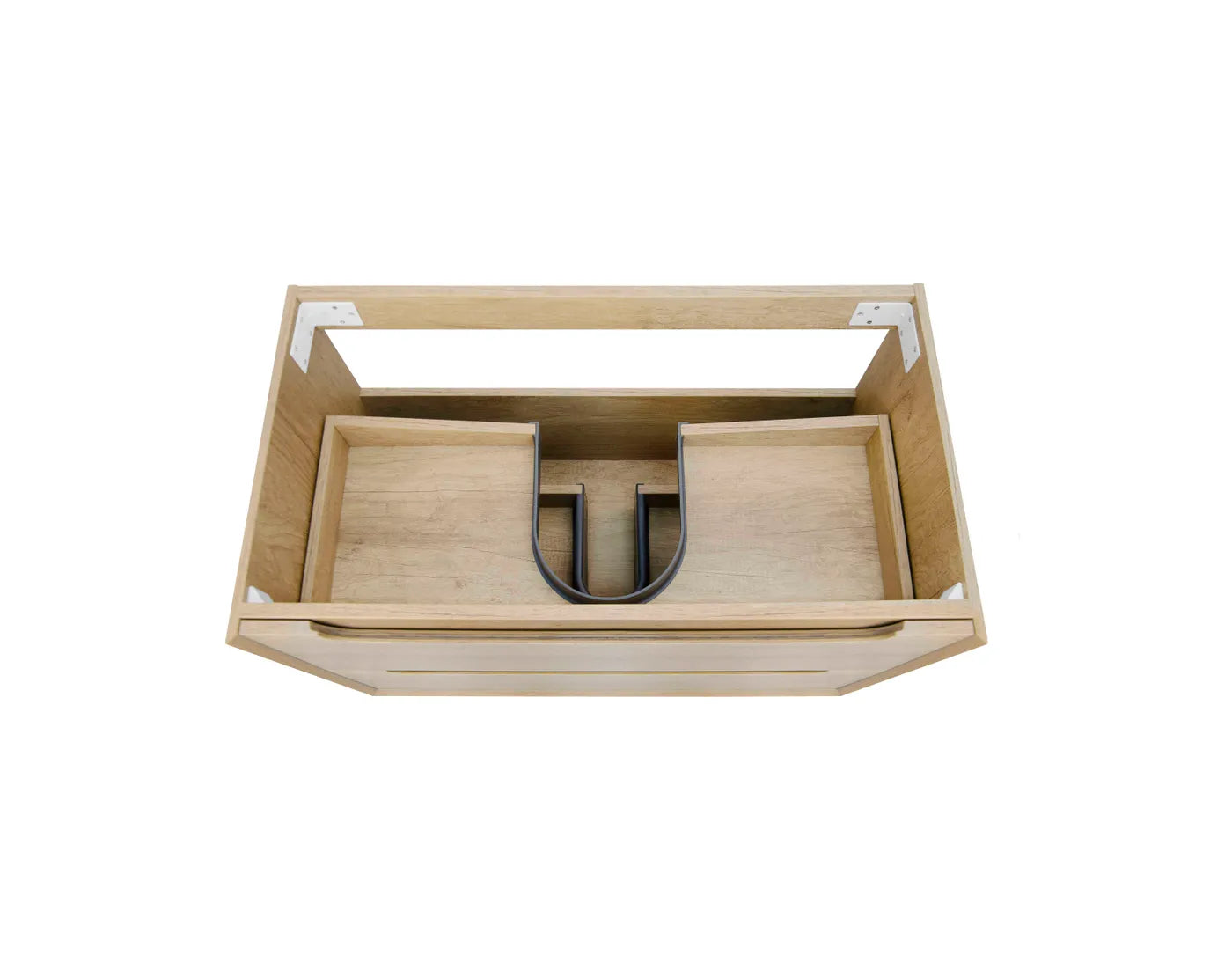 Natural Oak Byron 600MM Wall Hung Vanity Cabinet Only