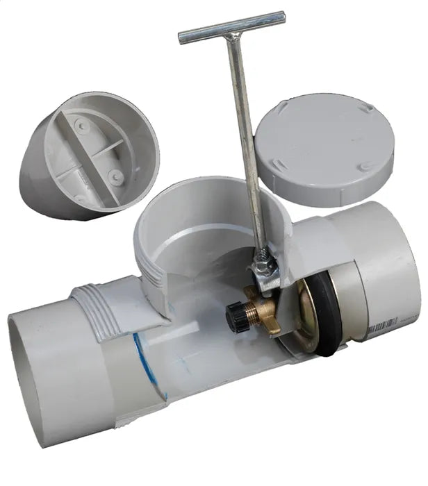 Right Angled Test Plug Safe with 4 inch Test Plug | PSBW-4PS