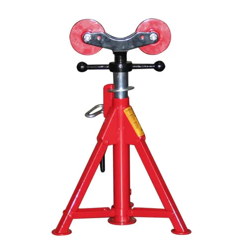 Short Folding Leg Pipe Stand Roller Head - plumBOSS