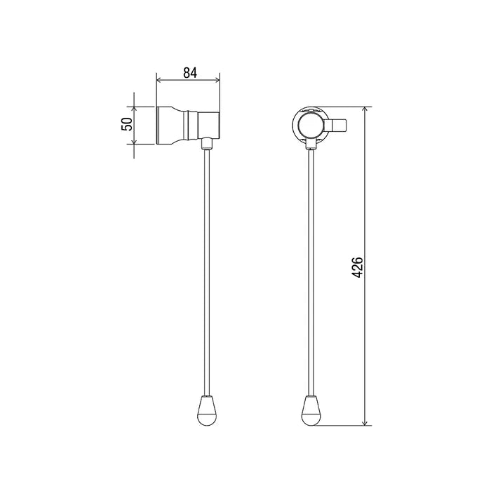 PUSH PULL SHOWER CRADLE
