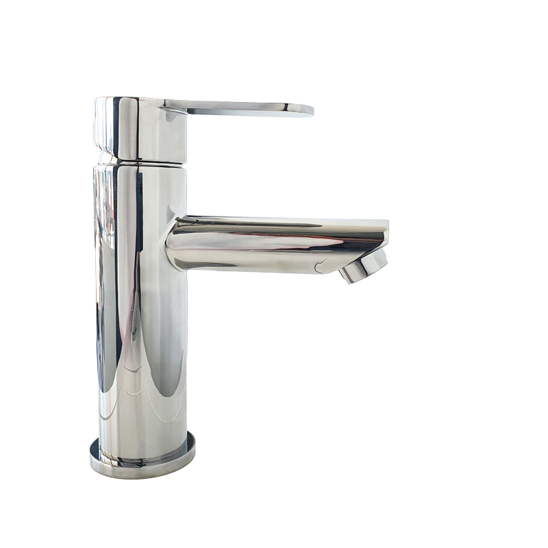 Genetic Rebel Zero Lead Stainless Steel 304 Hob Mounted Basin Mixer w/ Yellow and Blue Printed Handle