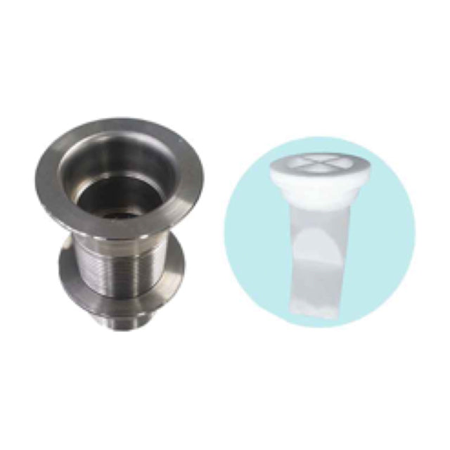 Gentec SS Plug & Basin Waste with Replaceable One Way Valve 40mm