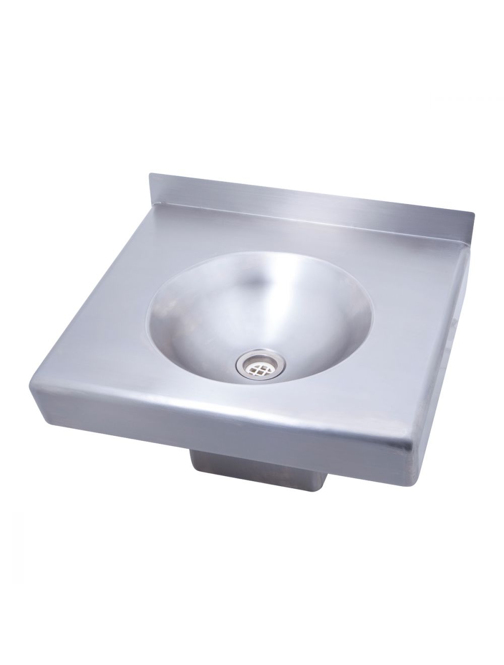 Square Disabled Compliant Wall Mounted Stainless Steel Hand Basin