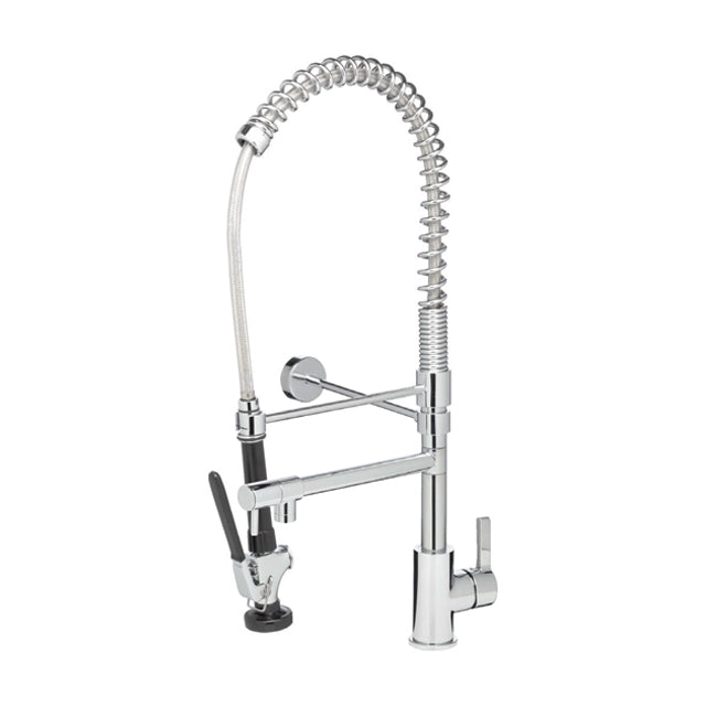 Gentec Jetflo Lead Free DZR Brass Hob Mounted Pre-Rinse Unit w/ Pot Filler and Cold Start Cartridge – Compact