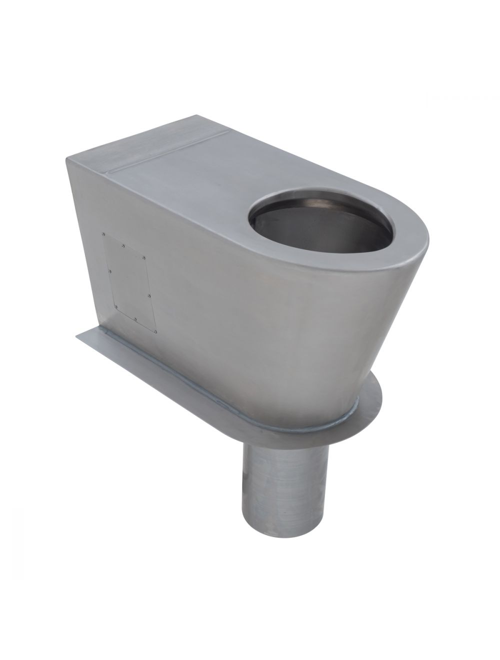 Wall Faced Long Drop Toilet Pan