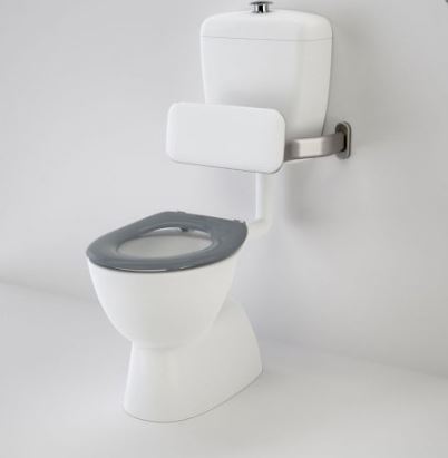 Care 400 Connector (S Trap) Suite with Backrest and Caravelle Care Single Flap Seat - Anthracite Grey