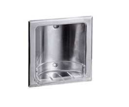 Recessed Soap Dish in Polished Stainless Steel