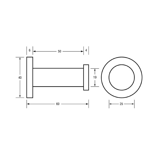 Lachlan Robe Hook - Bright Chrome Plated