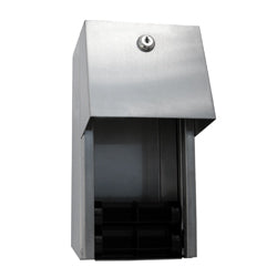 Double Toilet Roll Dispenser in Satin Stainless Steel