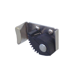 Single Mop & Broom Holder in Satin Stainless Steel