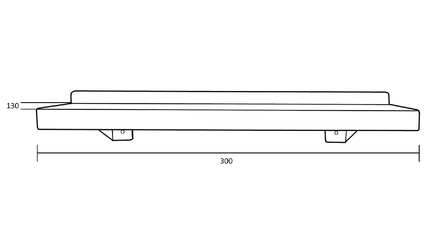 Utility Shelf in Satin Stainless Steel