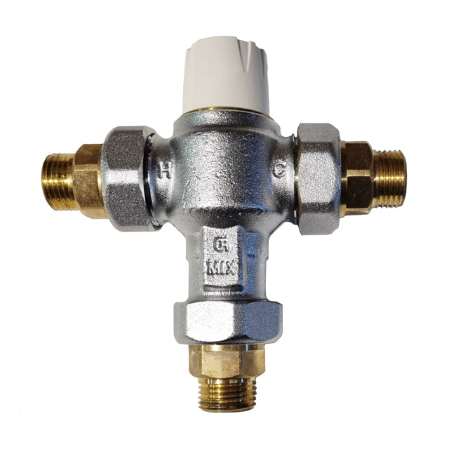Gentec NSW Health Approved Thermostatic Mixing Valve Lead Free DZR Brass Chrome Plated w/ Strainers and Non Return Valves