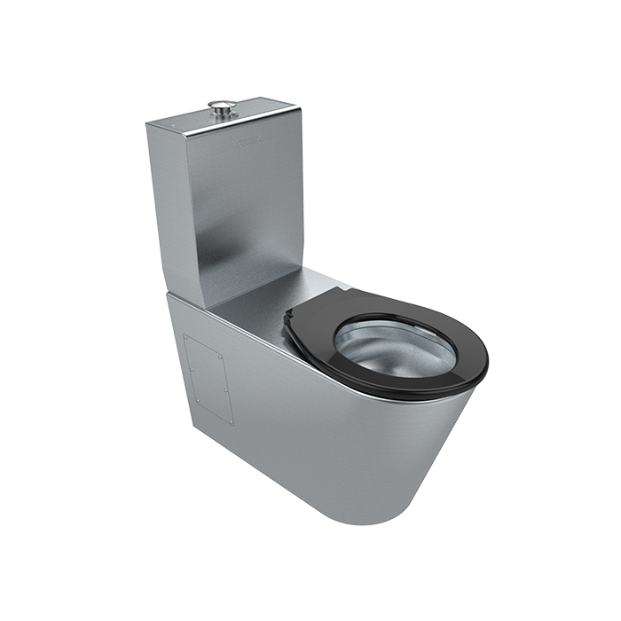 Britex Accessible Toilet Suite – AS1428 Compliant Stainless Steel Design with Dual Flush