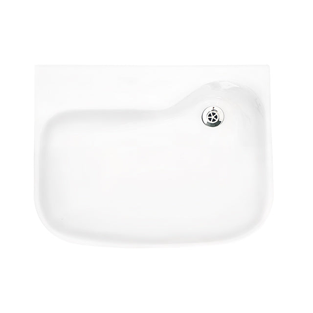 GENTEC STERISAN Wall Mounted Type B Clinical Basin w/ No Tap Hole Offset Waste No Overflow