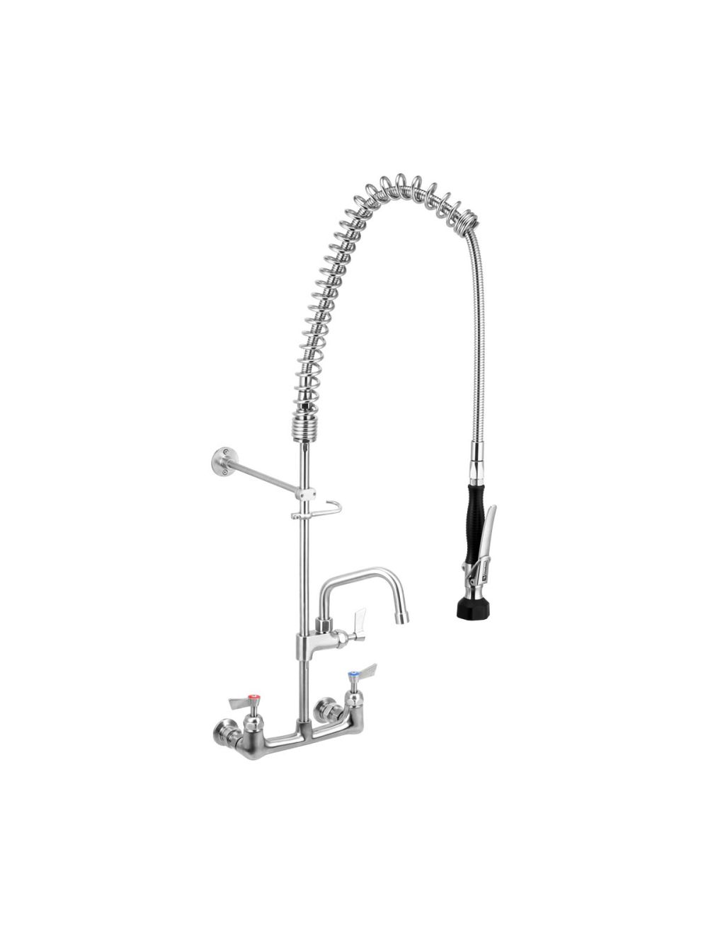 Stainless Steel Exposed Wall Mounted Pre Rinse Unit With Pot Filler