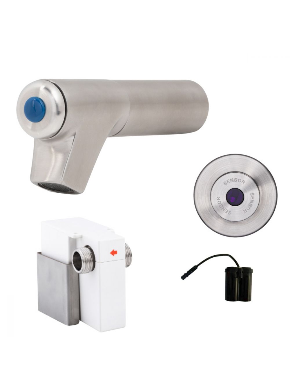 Bib Tap with Wall-Mount Sensor Battery Operated