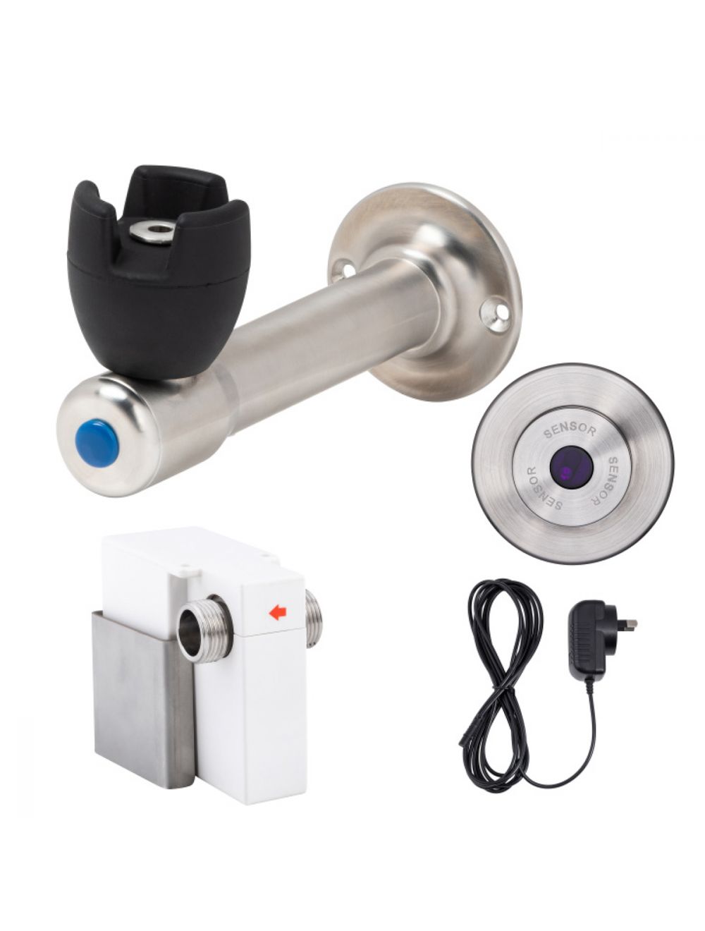 90 Degree Silicone Mouthguard Bubbler with Wall-Mount Sensor Mains Powered