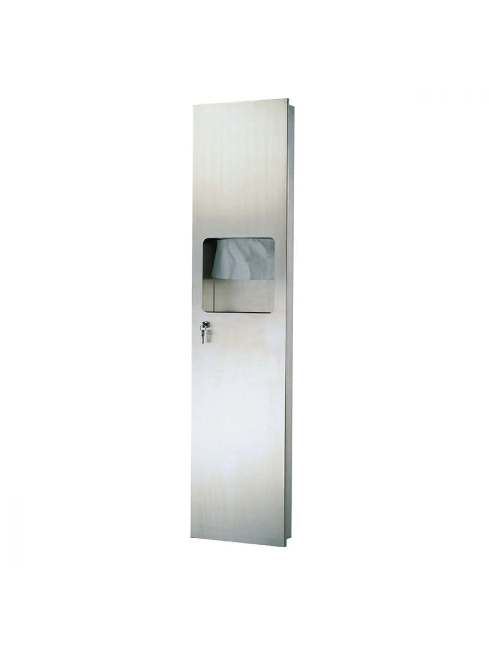 Paper Towel Dispenser With Waste Receptacle