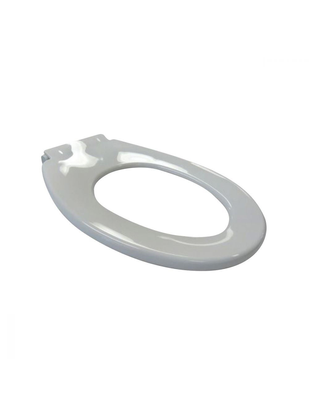 Disabled Compliant Single Flap Closed Front Toilet Seat (White)