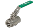2-Piece Stainless Steel Ball Valve F&F BSP, Lockable Lever - WaterMarked PN40
