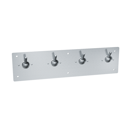 CLOTHES HOOK STRIP, SECURITY – FRONT MOUNT