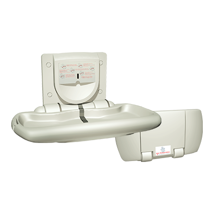 Baby Change Station, Parallel, Polyethylene - Surface Mounted