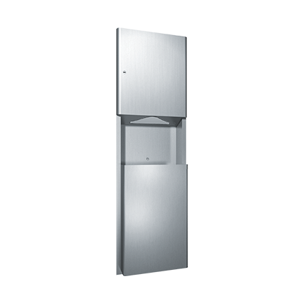 PAPER TOWEL DISPENSER & WASTE BIN 49L – RECESSED, PROFILE COLLECTION
