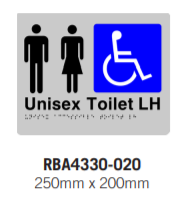 ACCESSIBLE WC BRAILLE & TACTILE SIGN STAINLESS