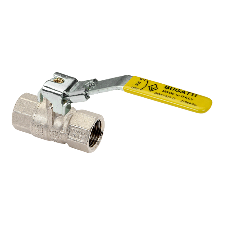 636 Gas Female/Female Brass Lockable Ball Valve