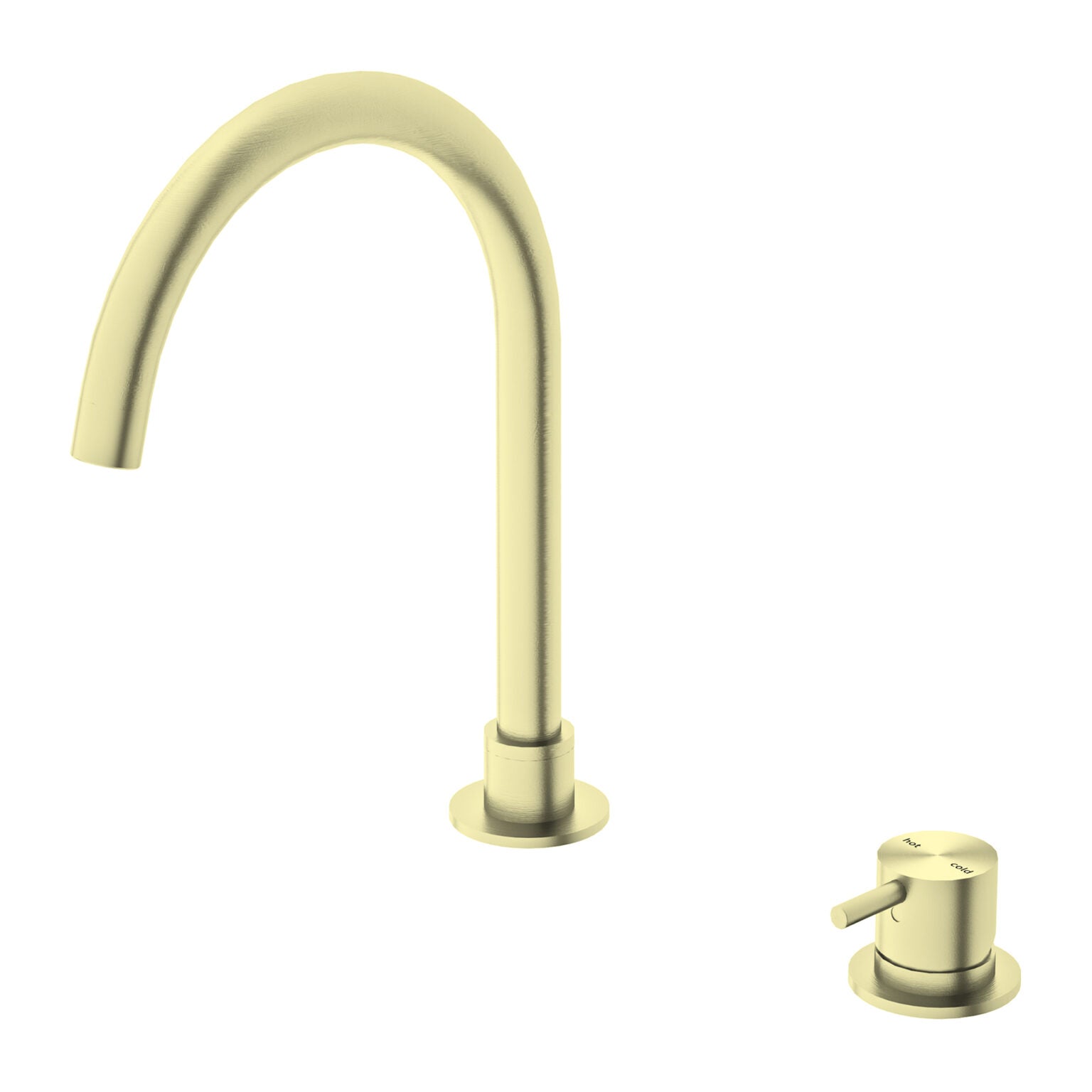 Mecca Hob Basin Mixer and Spout (Round)