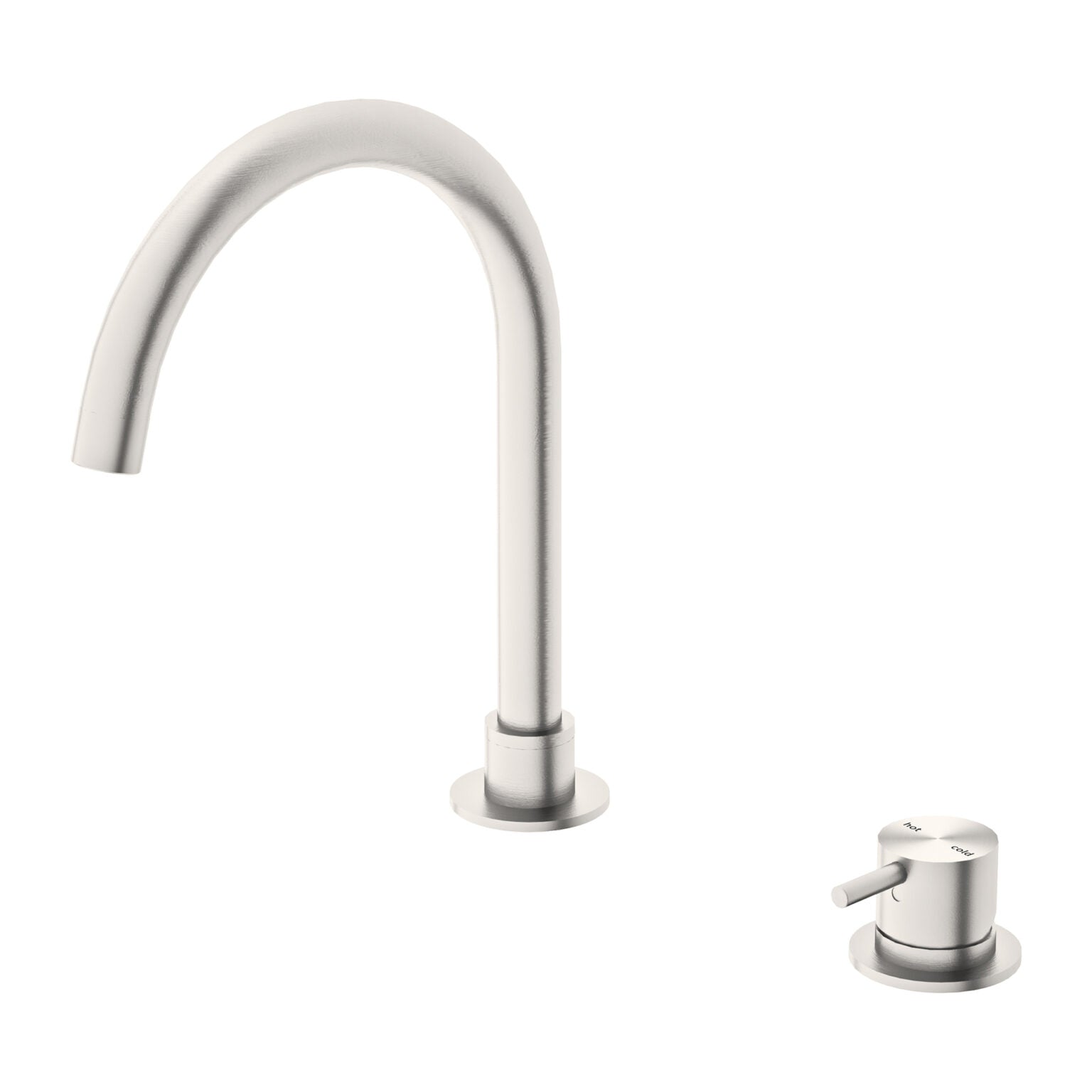 Mecca Hob Basin Mixer and Spout (Round)