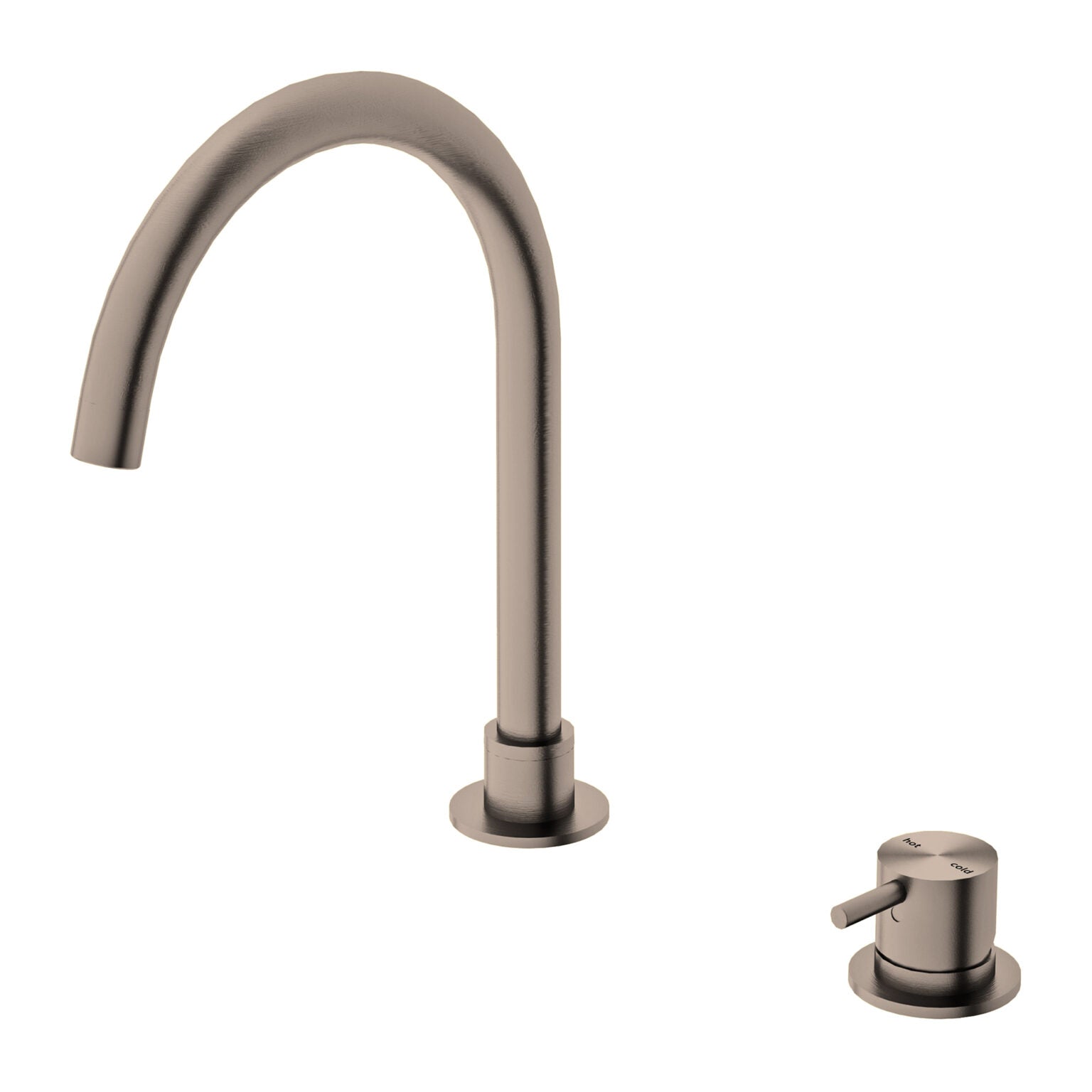 Mecca Hob Basin Mixer and Spout (Round)