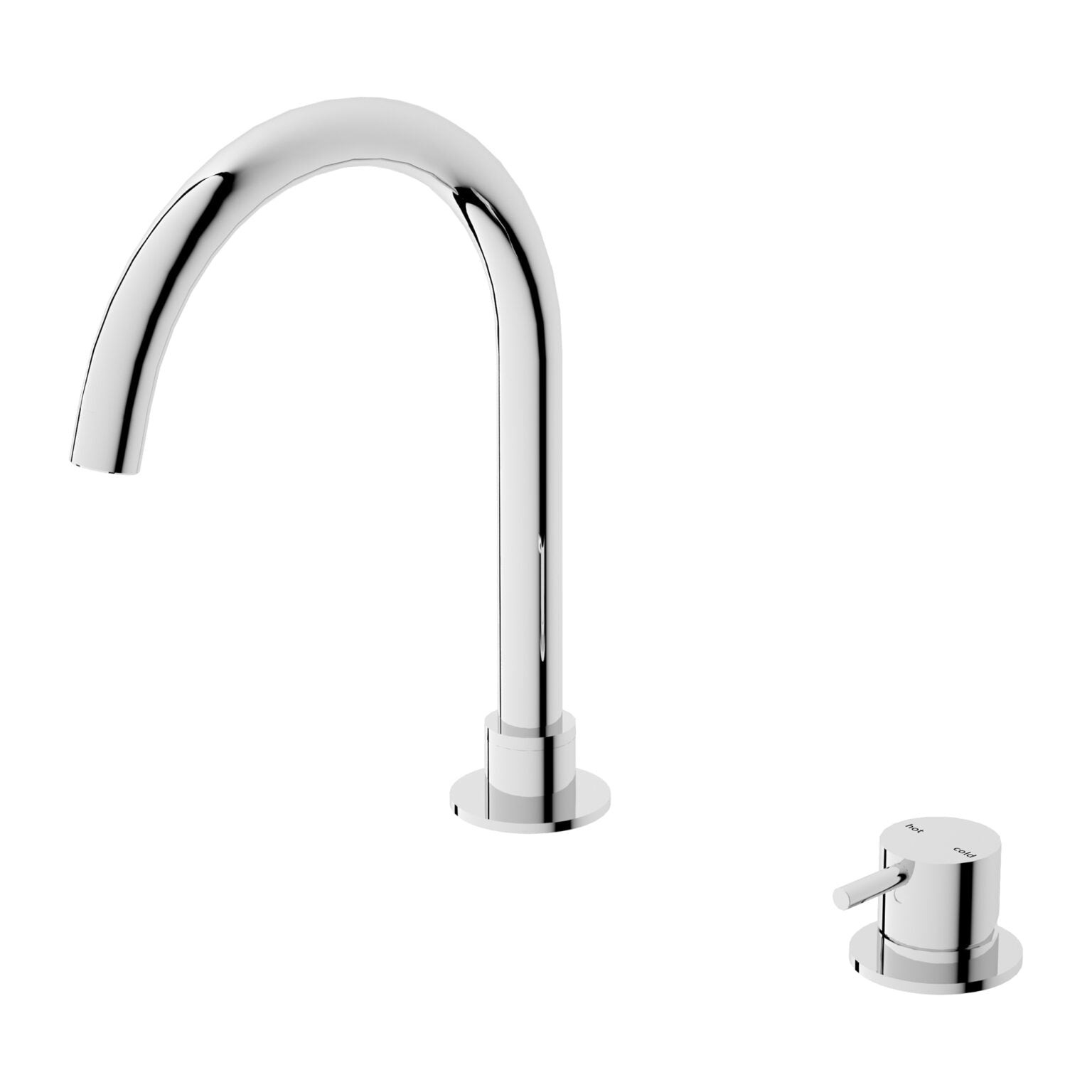 Mecca Hob Basin Mixer and Spout (Round)