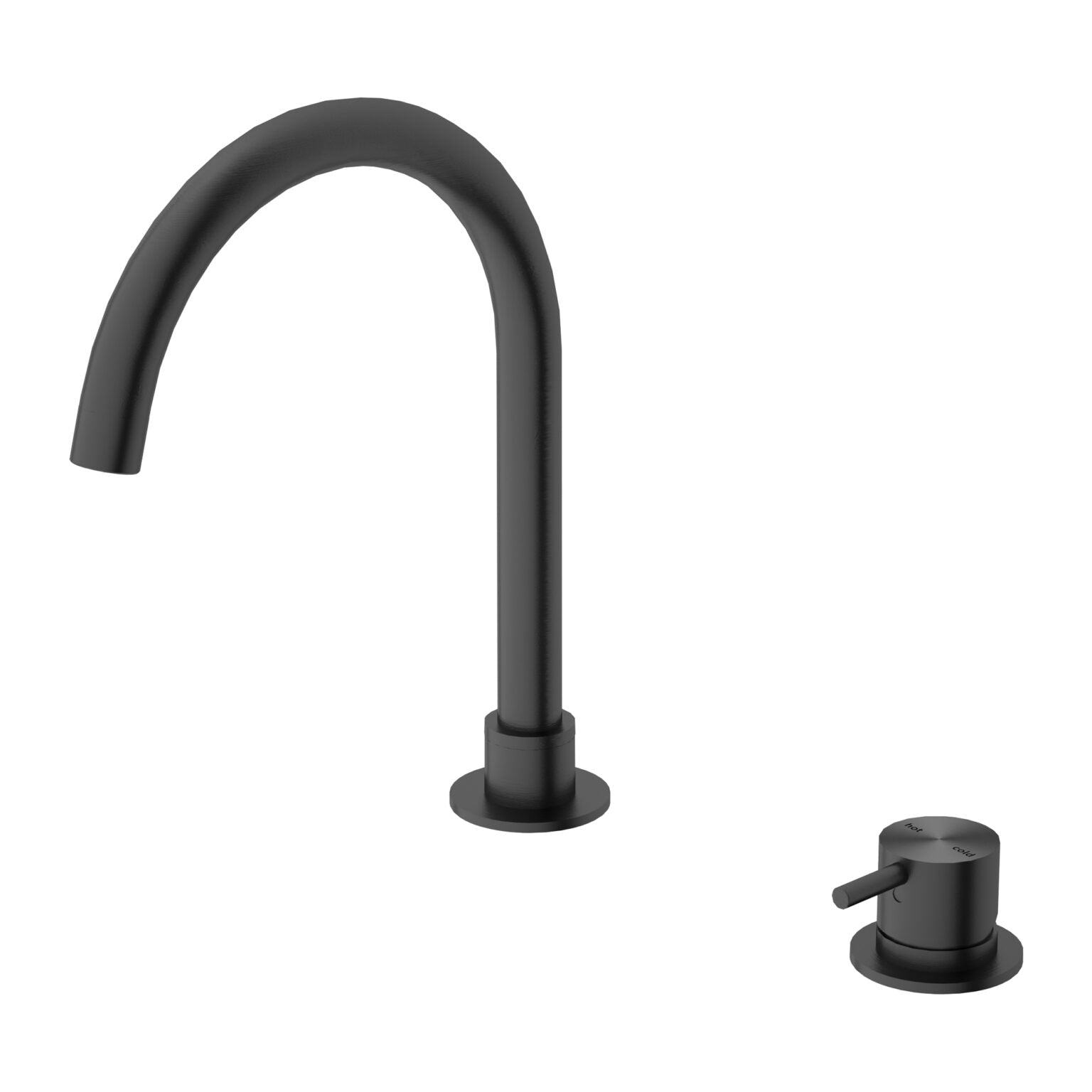 Mecca Hob Basin Mixer and Spout (Round)