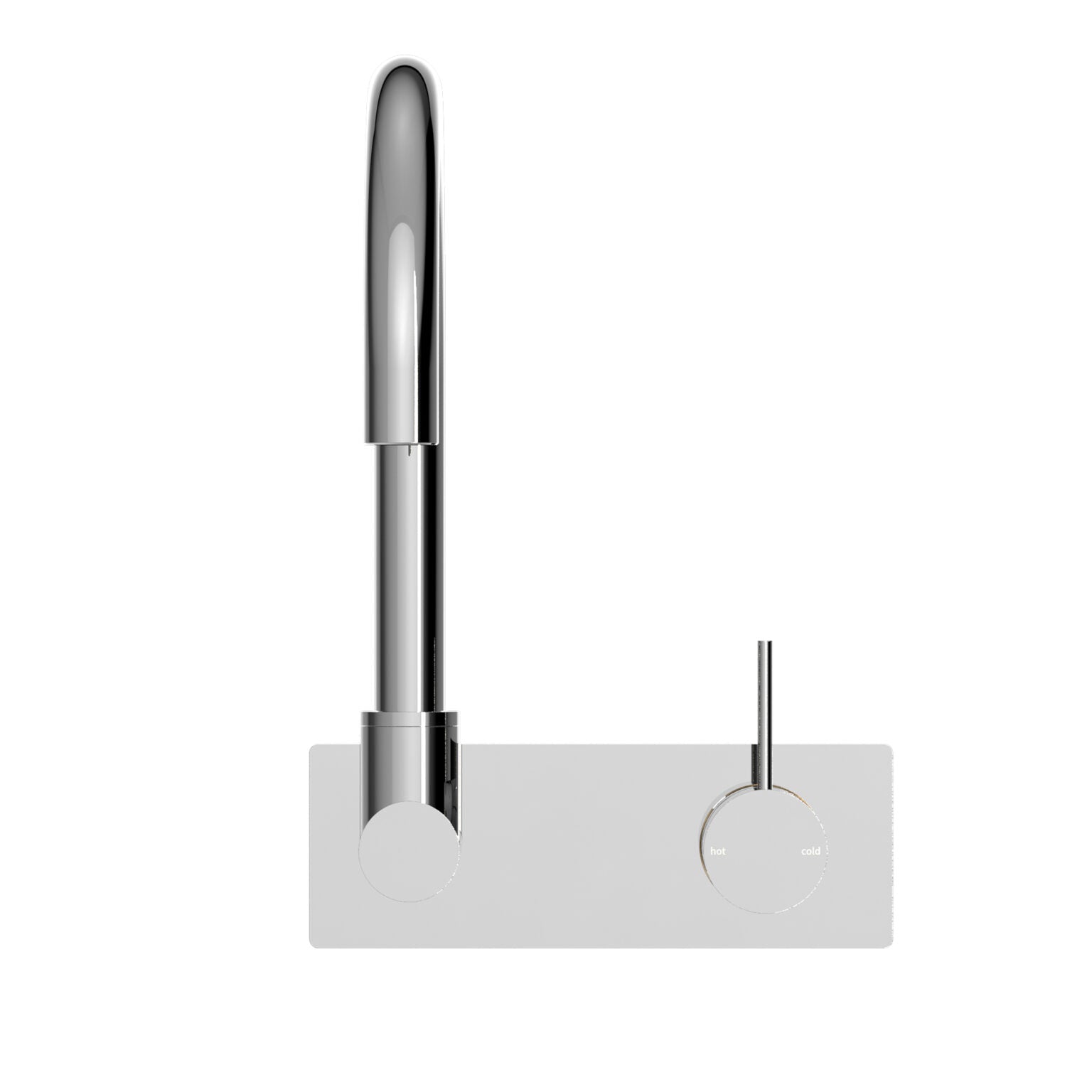 Mecca Wall Basin Mixer Handle Up