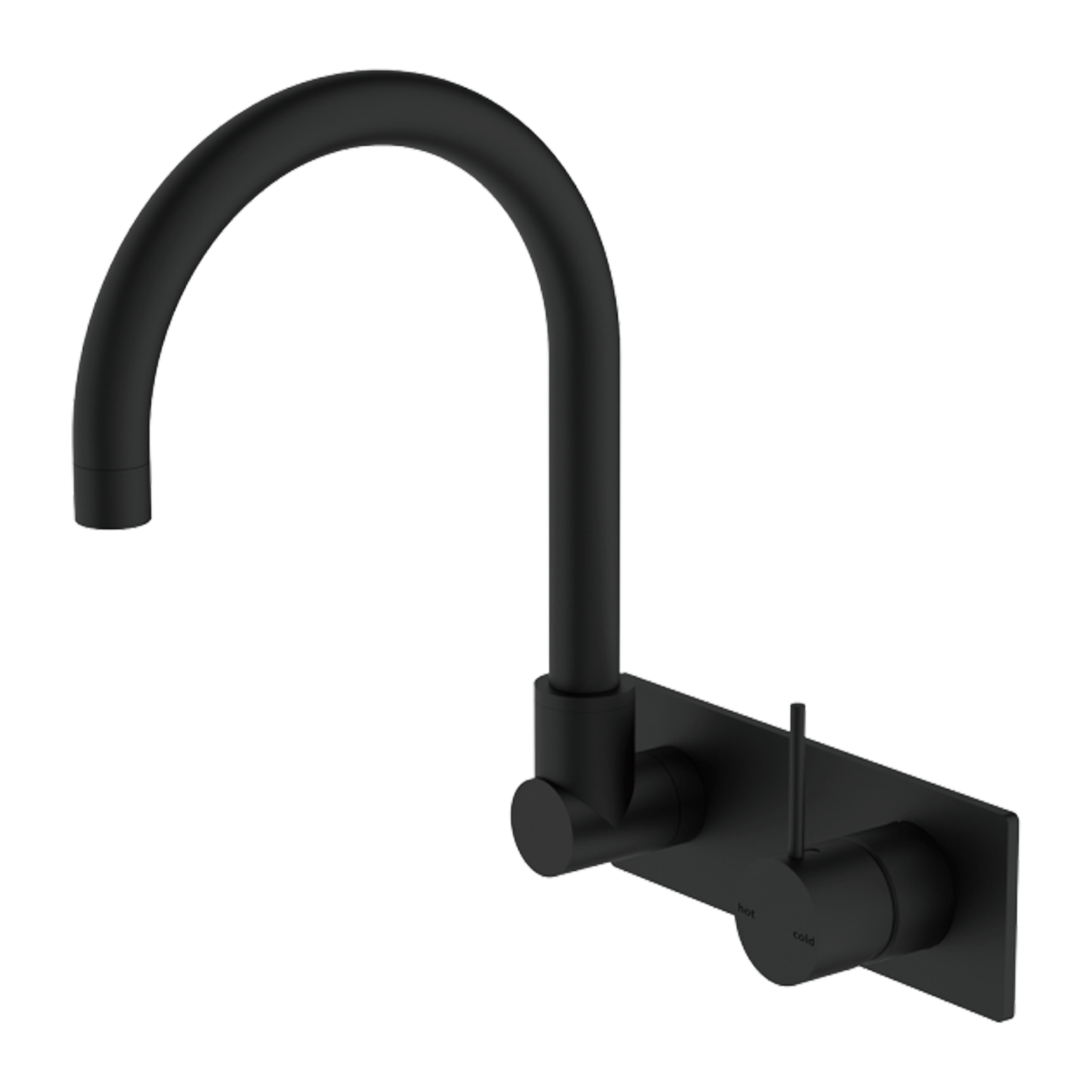Mecca Wall Basin Mixer Handle Up
