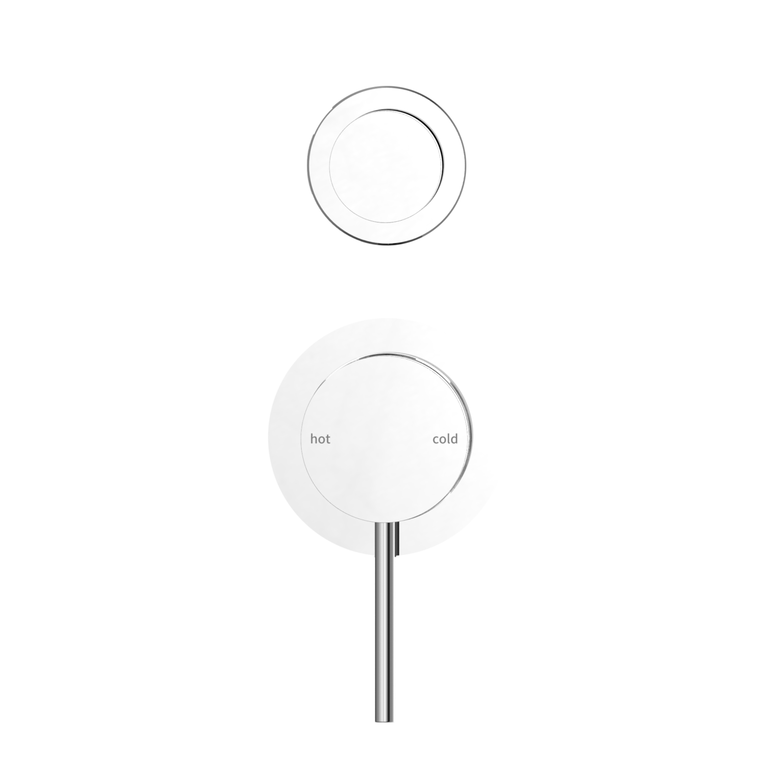 Mecca Shower Mixer With Diverter Separate Plate