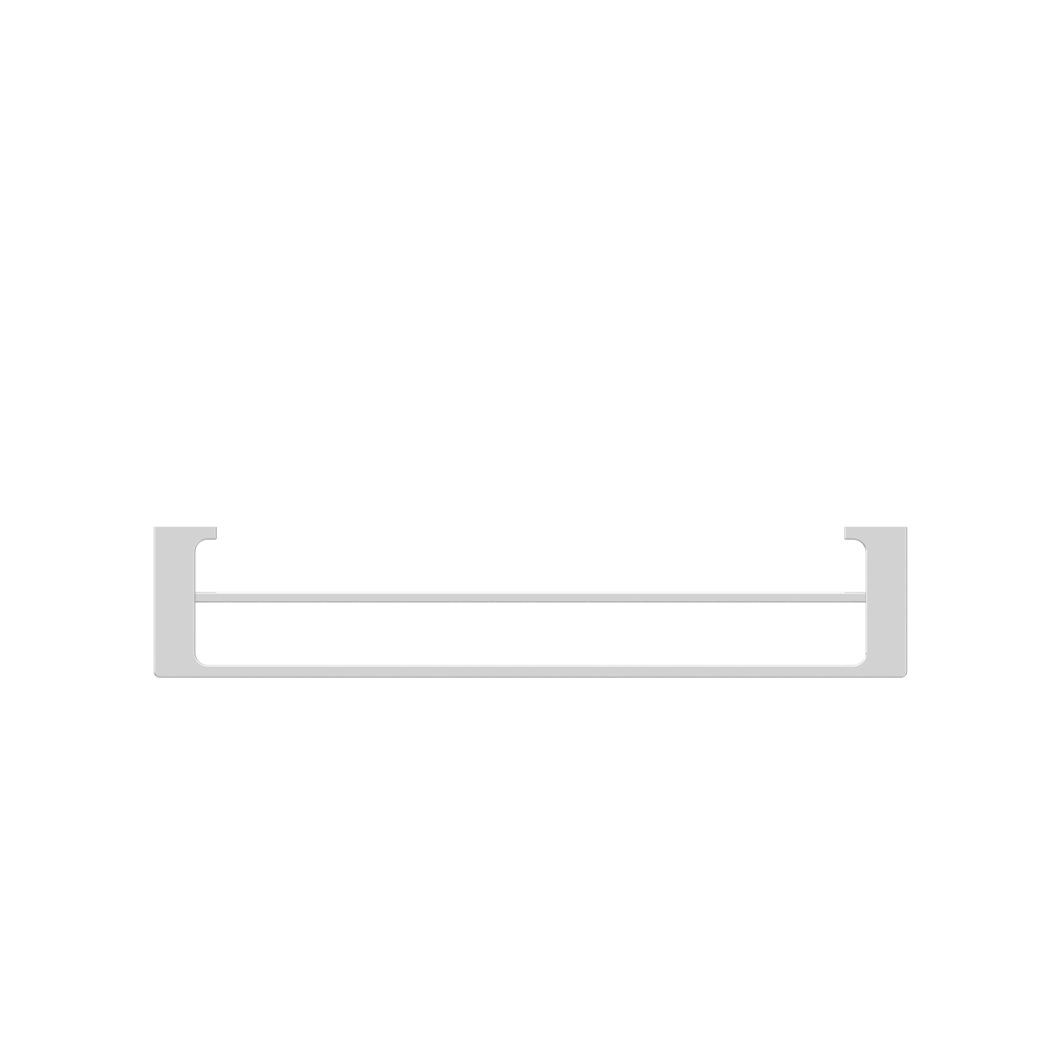 Pearl Double Towel Rail 800mm