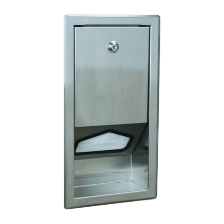 Liner Dispenser, Stainless Steel - Recessed