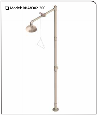 EMERGENCY SHOWER PEDESTAL