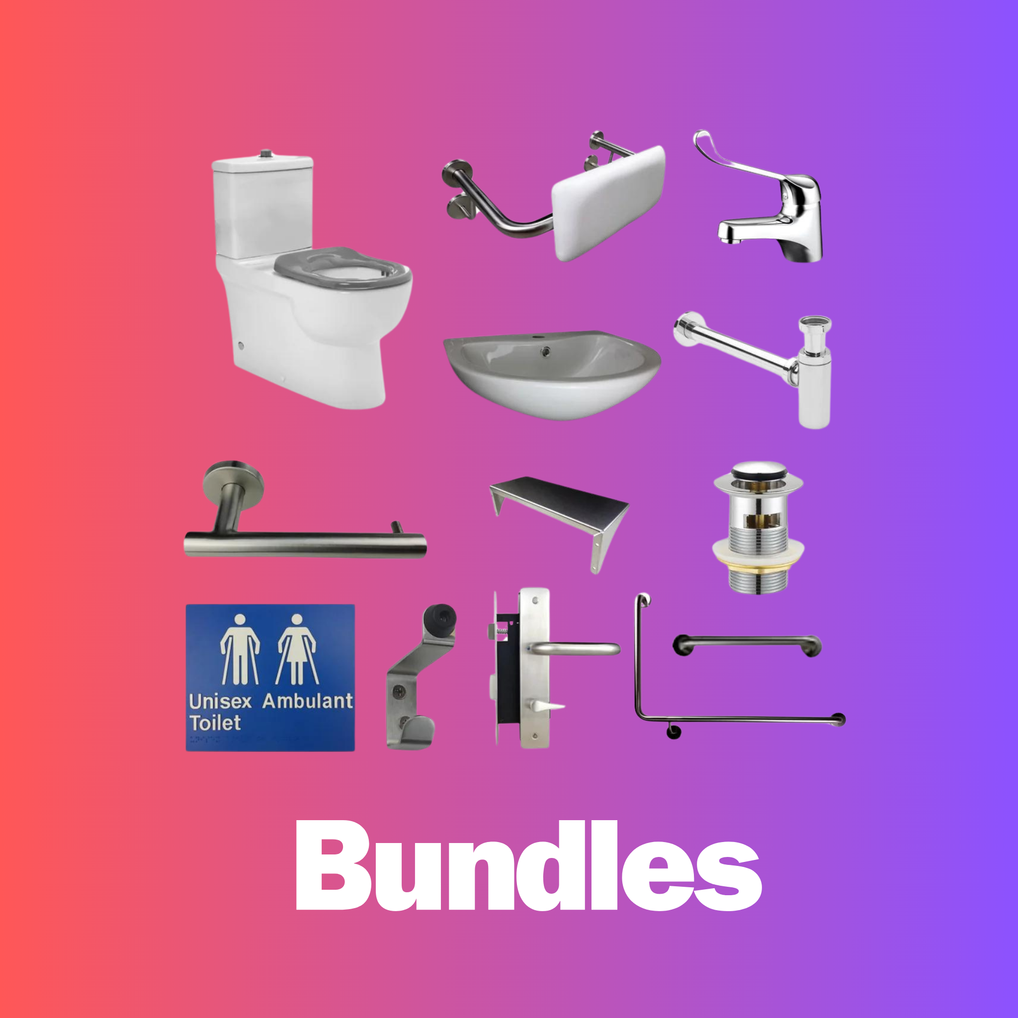 Disabled and Ambulant Bathroom bundles