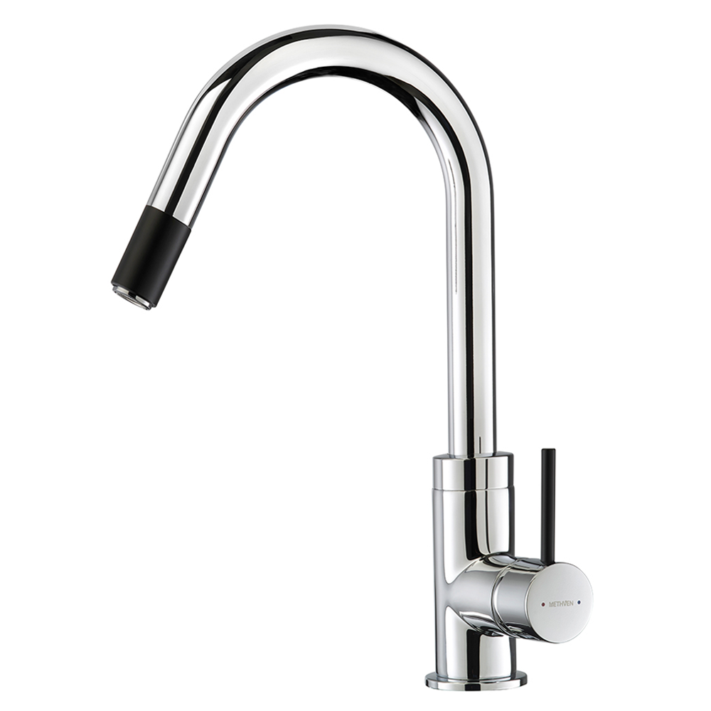 Culinary Gooseneck Pull Out Sink Mixer (Chrome)