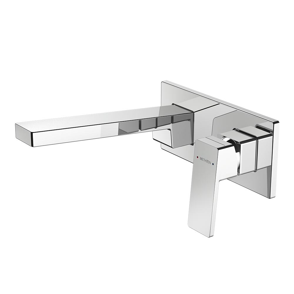 Blaze Plate Mount Basin Mixer with 200mm Spout