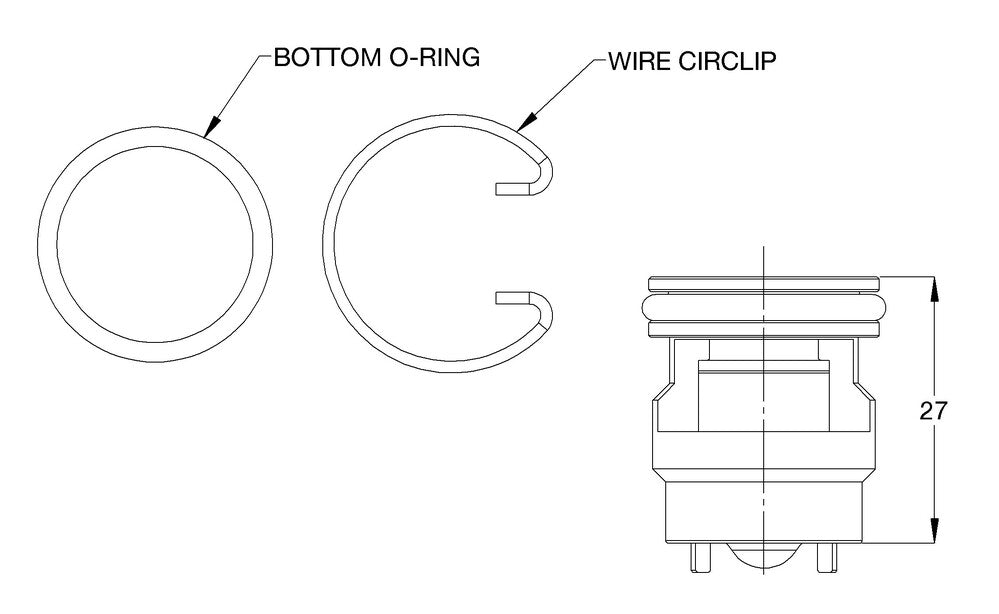 CliniMix® Lead Safe™ Progressive Shower Non Return Valve & Strainer Assembly (Pair)
