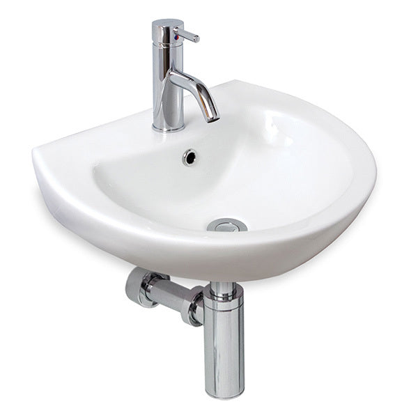 GalvinAssist® 500mm Wall Mount Basin, 1 TH with Overflow