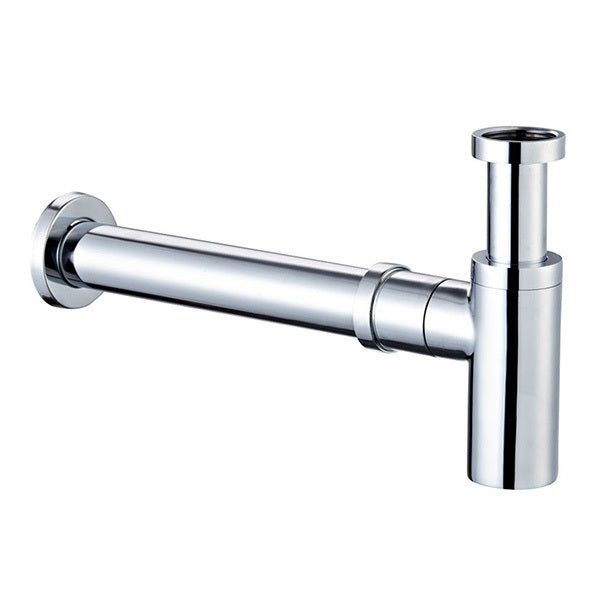 GalvinAssist® Chrome, Round Bottle Trap, Wall Exit, Suits 32mm & 40mm Waste Holes